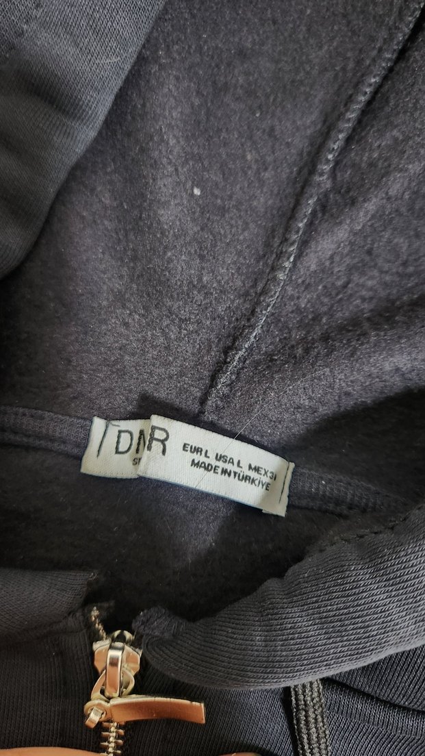 Fermuarlı Siyah Kapüşonlu Korseli Hırka - Görsel 3