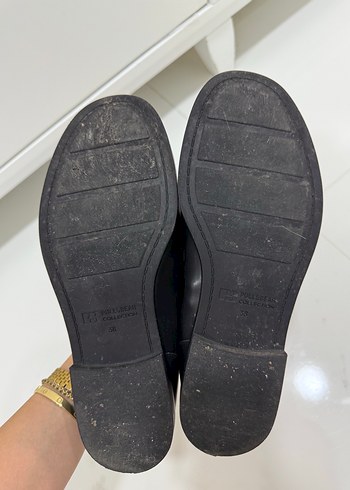 38 Beden siyah Renk Pull and Bear Loafer Ayakkabı