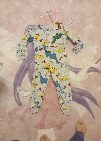 Erkek Çocuk Renkli Uzun Kollu Örme Pijama