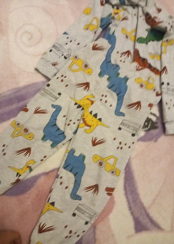 5 Yaş Beden çeşitli Renk Erkek Çocuk Renkli Uzun Kollu Örme Pijama