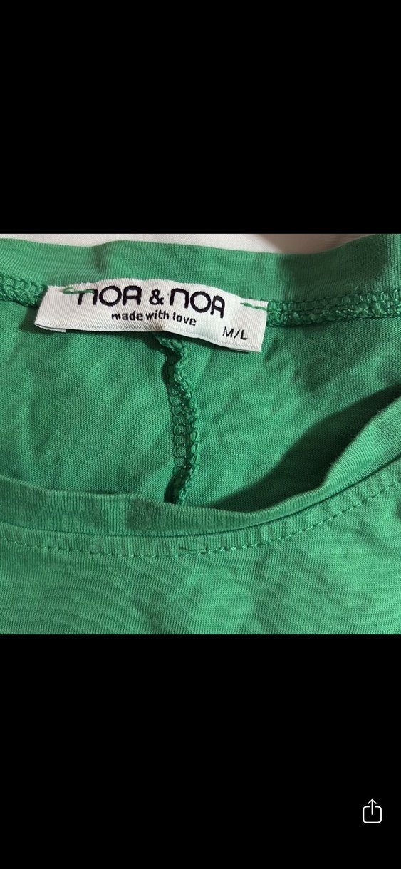 Yeşil Kısa Kollu Kadın Tişört - Görsel 2