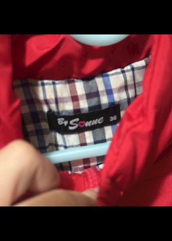 Kırmızı Fermuarlı Dik Yaka Kadın Yelek - Görsel 3