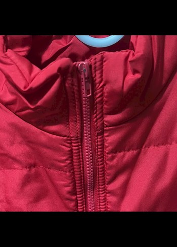 Kırmızı Fermuarlı Dik Yaka Kadın Yelek - Görsel 2