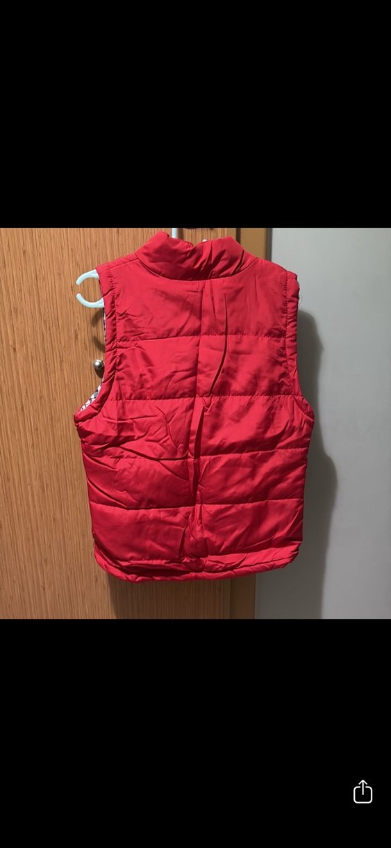 Kırmızı Fermuarlı Dik Yaka Kadın Yelek - Görsel 4