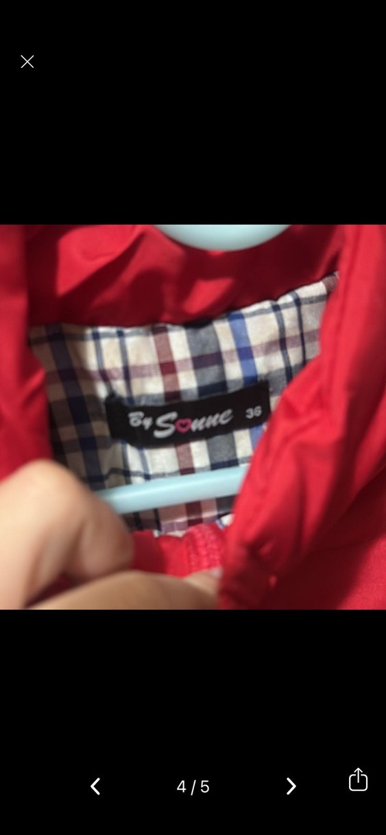 Kırmızı Fermuarlı Dik Yaka Kadın Yelek - Görsel 3