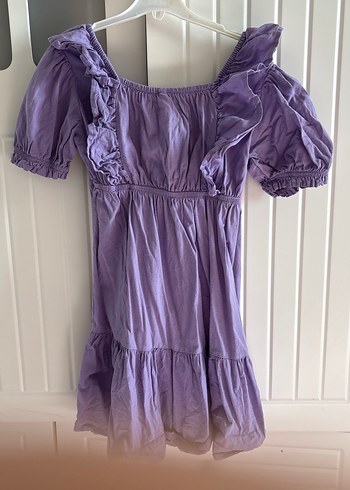 Mor Midi Bohem Elbise - Görsel 4