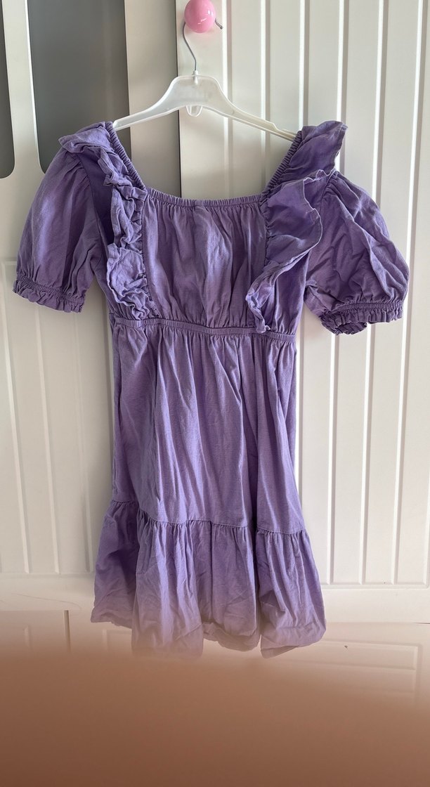 Mor Midi Bohem Elbise - Görsel 4