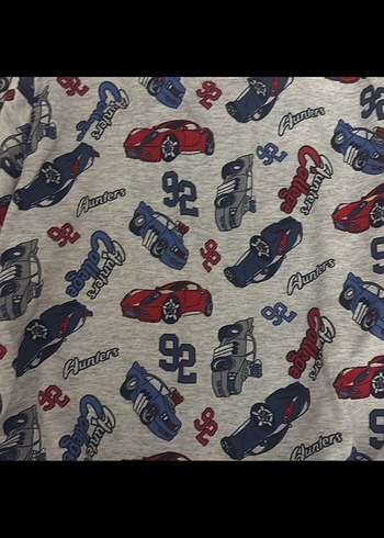 Gri Baskılı Erkek Çocuk Pijama Takımı - Görsel 3