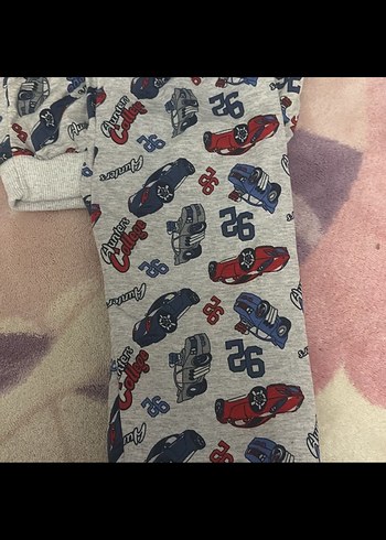 Gri Baskılı Erkek Çocuk Pijama Takımı - Görsel 2