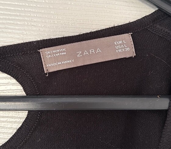l Beden siyah Renk Zara triko
