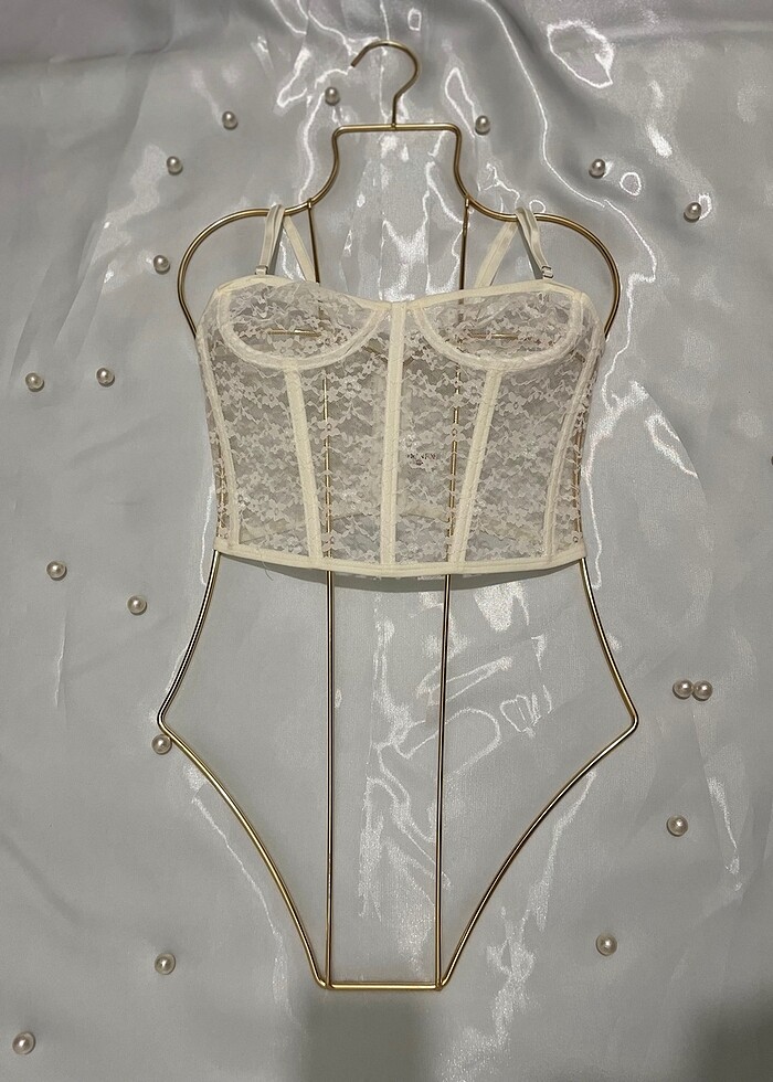 Büstiyer papatya detaylı - Görsel 2