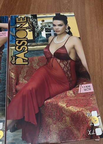 Bohem Mini Askılı Parlak Desenli Kadın gecelik - Görsel 3