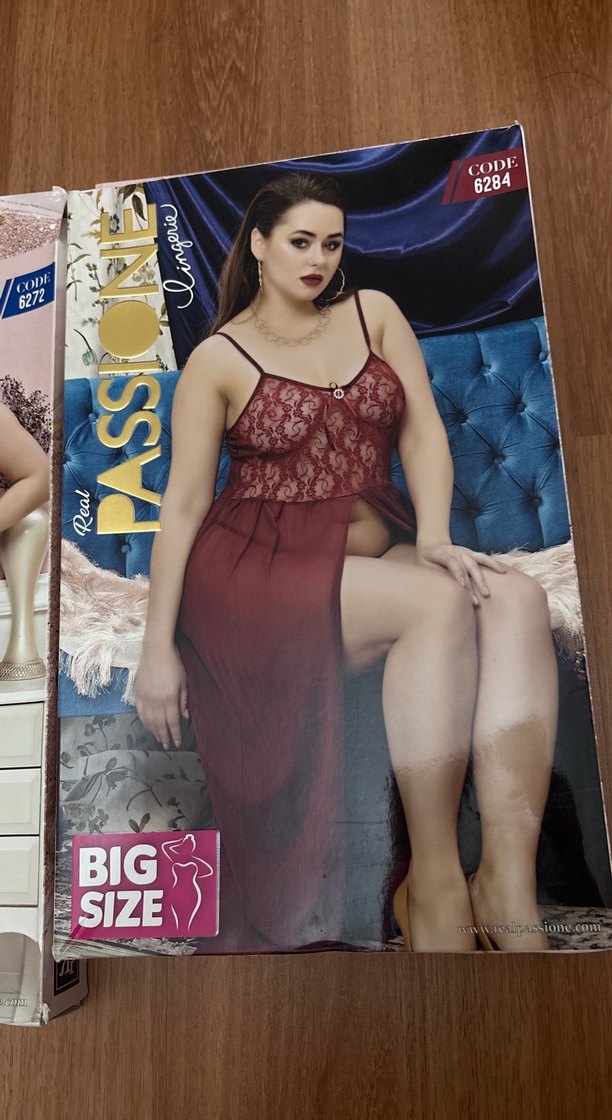 Büyük beden Uzun Kadın Gecelik - Görsel 3