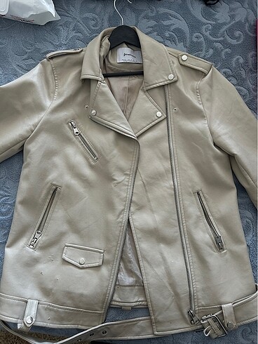 Stradivarius boyfriend deri ceket
