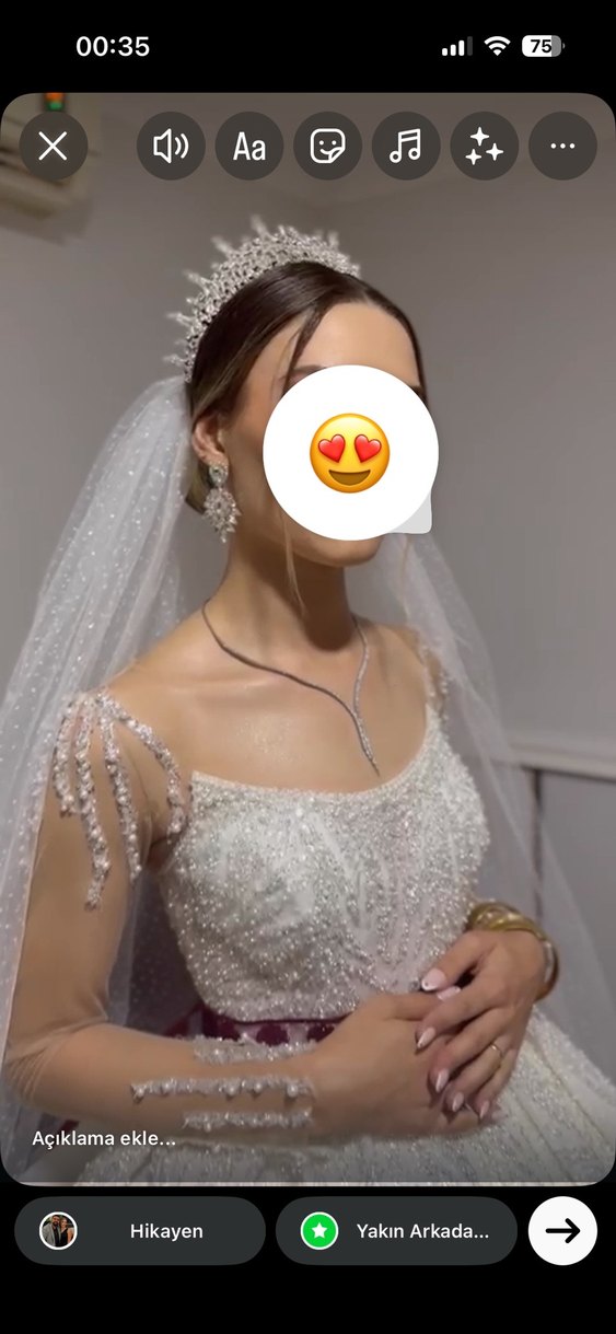 Taşlı Gelin Tacı - Görsel 3