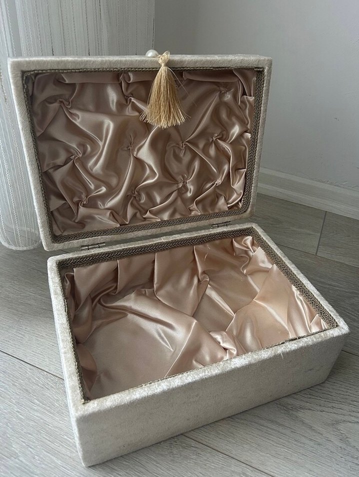 Kadife Makyaj Düzenleyici Kutusu - Görsel 2