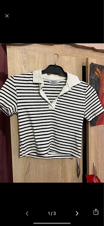 Polo yaka crop