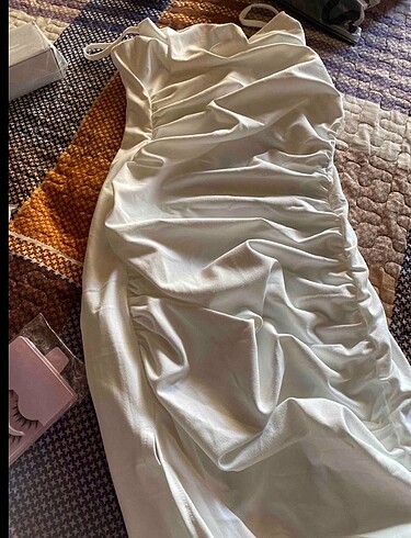 Zara Shein beyaz elbise