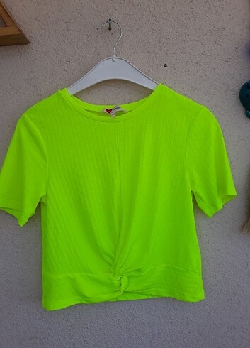 m Beden Neon bustiyer bluz beyaz bluz 