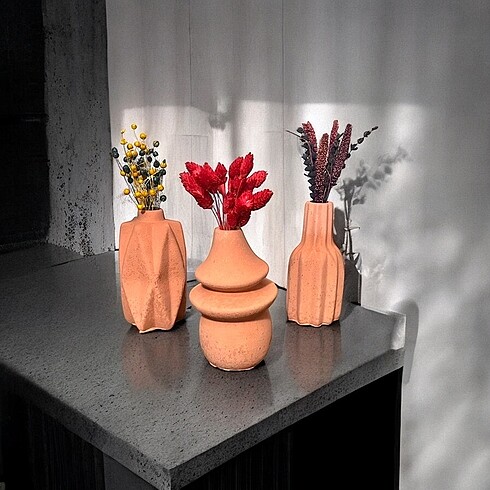 3 lü vazo set