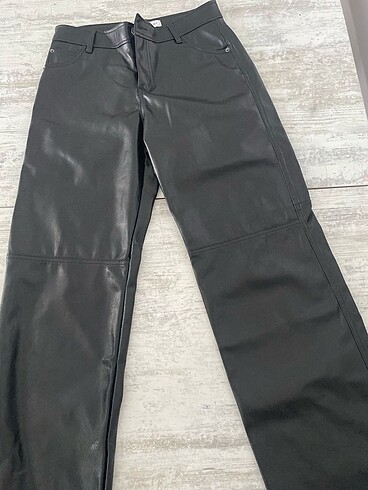 Bershka deri pantolon