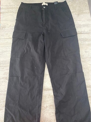 Bershka siyah kargo pantolon