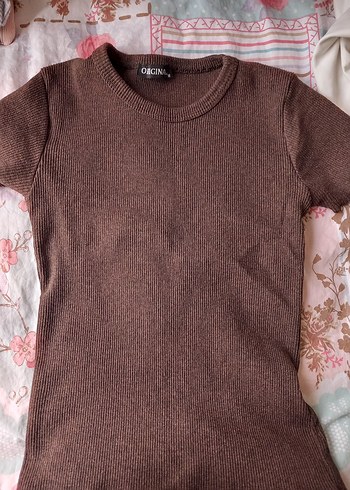 Kahverengi Kadın Triko Kazak - Görsel 2