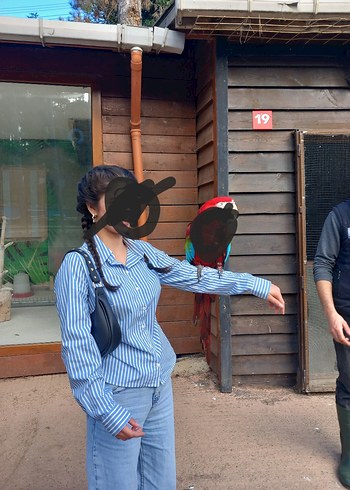 Çizgili Mavi  Gömlek - Görsel 2