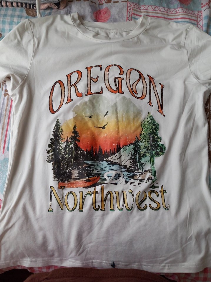 Baskılı BeyazTişörtü, Kısa Kollu, Bohem - Görsel 2