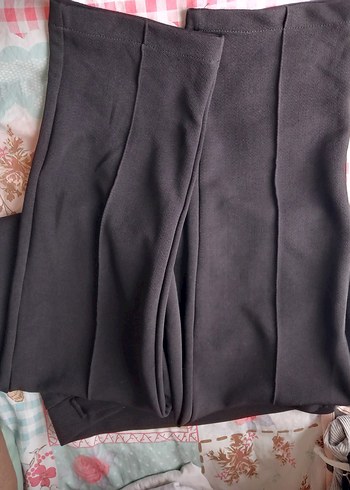 Tokalı Siyah Kadın Kumaş Pantolon - Görsel 2