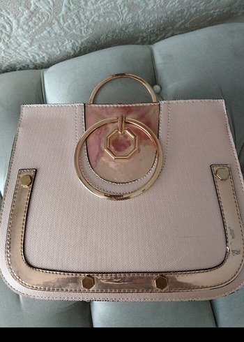 Bej Deri Tokalı Kadın Çanta - Görsel 3