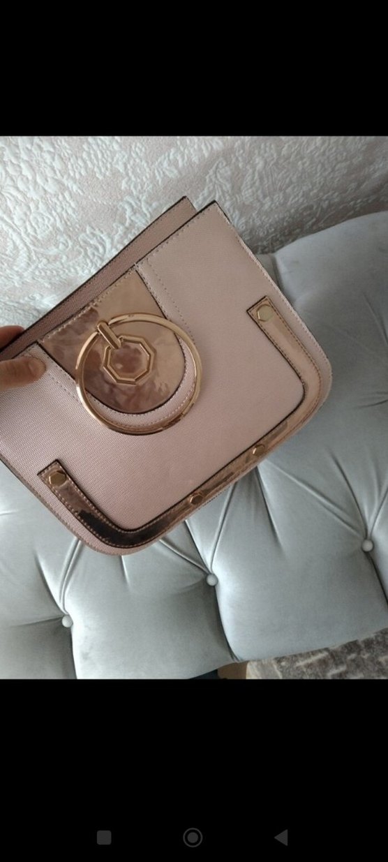 Bej Deri Tokalı Kadın Çanta - Görsel 4