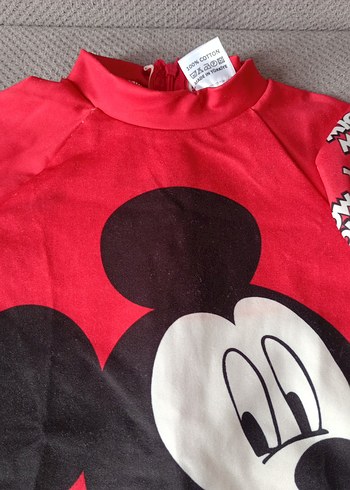 Zara Mickey Mouse Baskılı Kırmızı Çocuk Atlet