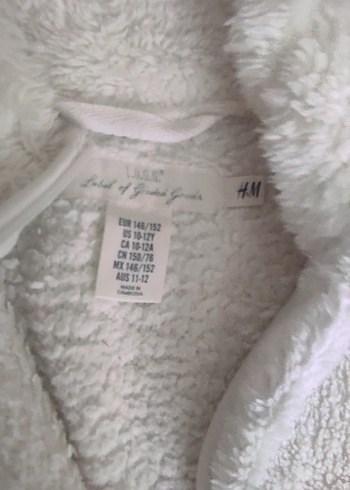 Kadın Beyaz Fermuarlı Polar Ceket - Görsel 3