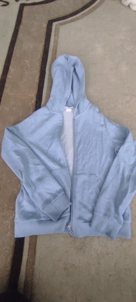 Kadın Beyaz Fermuarlı Polar Ceket - Görsel 4