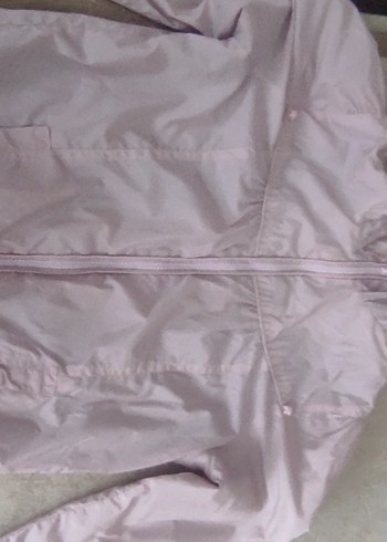 Pembe Kapüşonlu Kadın Ceket - Görsel 3