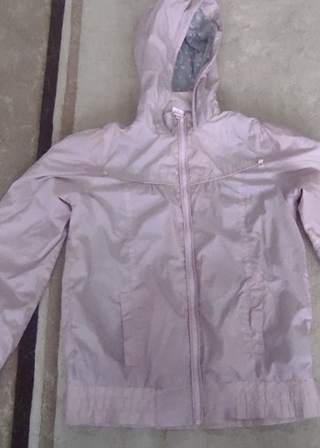 Pembe Kapüşonlu Kadın Ceket - Görsel 2