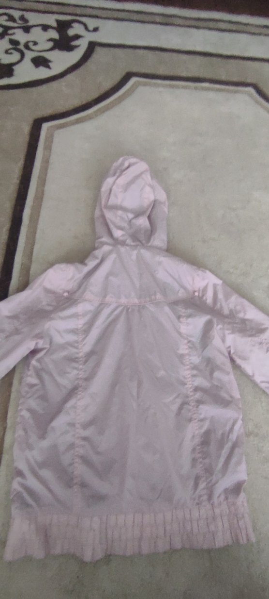 Pembe Kapüşonlu Kadın Ceket - Görsel 4