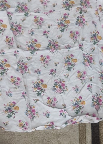 Beyaz Baskılı Kız Tişörtü, Kısa Kollu, Bol Kesim - Görsel 10