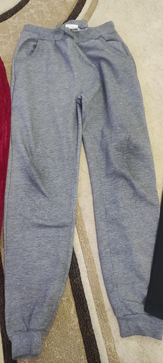 Bordo Süet Kürklü Kız Taytı - Görsel 2