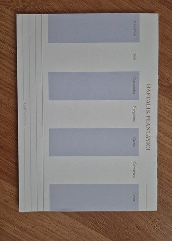 Mor ve Gri Haftalık Planlayıcı-Matt Notebook