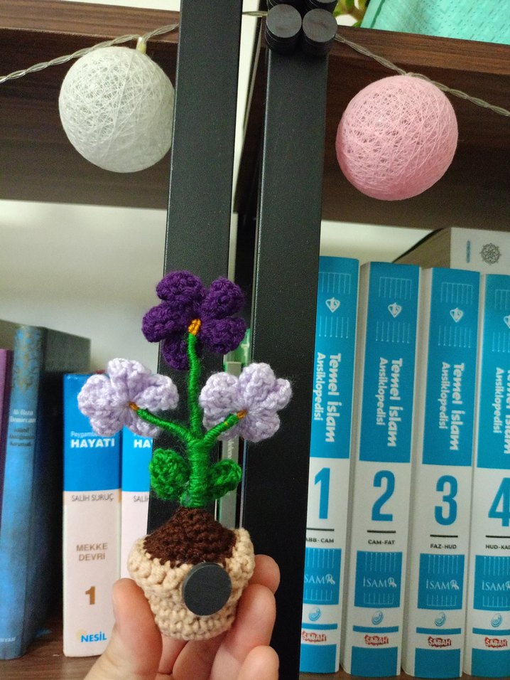 El Örgüsü Bohem Saksı Çiçeği - Görsel 2