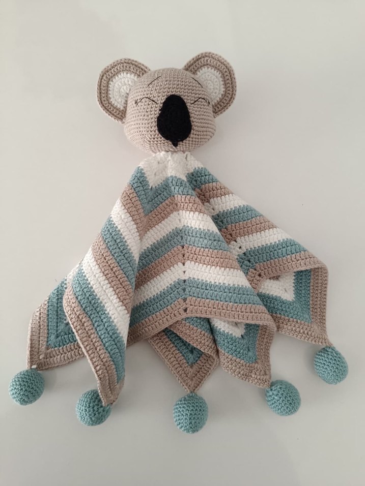 Nakışlı Çok Renkli Örgü Çocuk Battaniyesi - Görsel 2