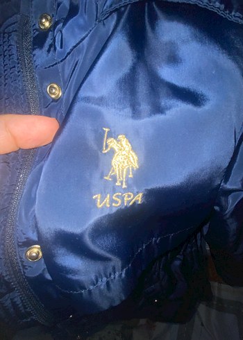 Düğmeli Lacivert Kız Çocuk Kaban - Görsel 3