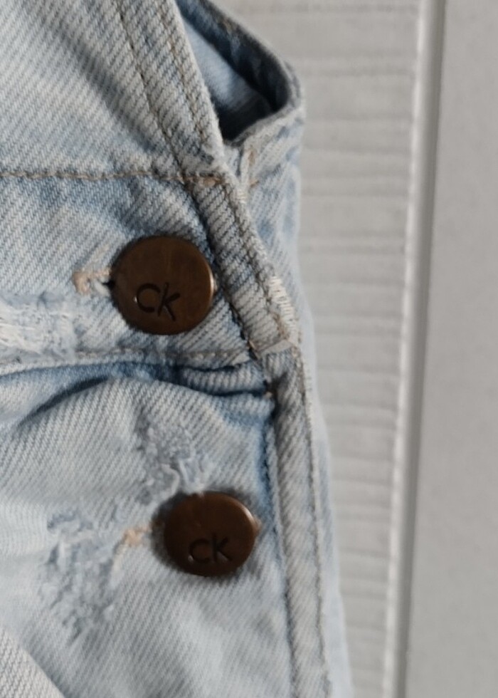 Calvin Klein Jean şort salopet - Görsel 2