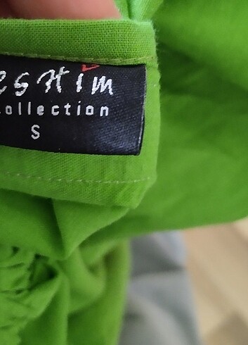 Yeni Yakası Pullu Yeşil Plaj Elbisesi - Görsel 4