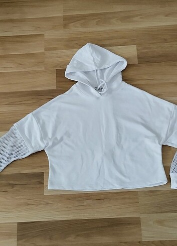 Diğer Kollar File Bayan Kapşonlu Sweatshirt