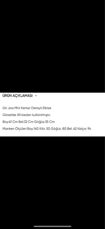 Eyyo gri mini kemer detayli cizgili elbise - Görsel 2