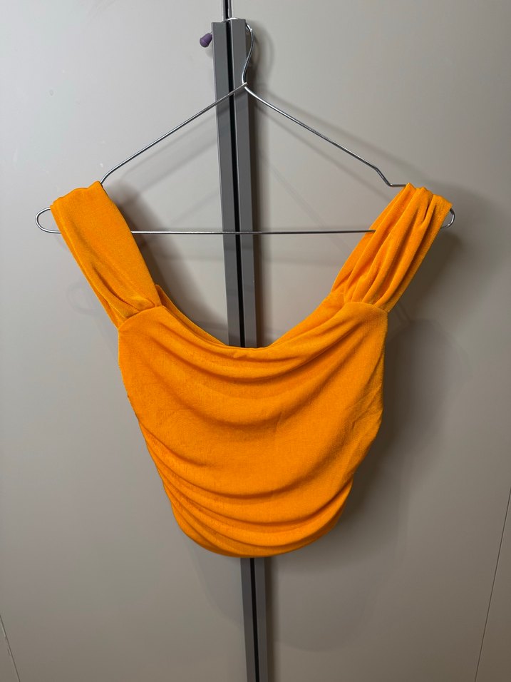 Parlak kumaş body - Görsel 3