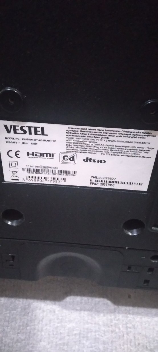 43 İnç 109 ekran QLED 4K Ultra HD Vestel Smart tv - Görsel 4